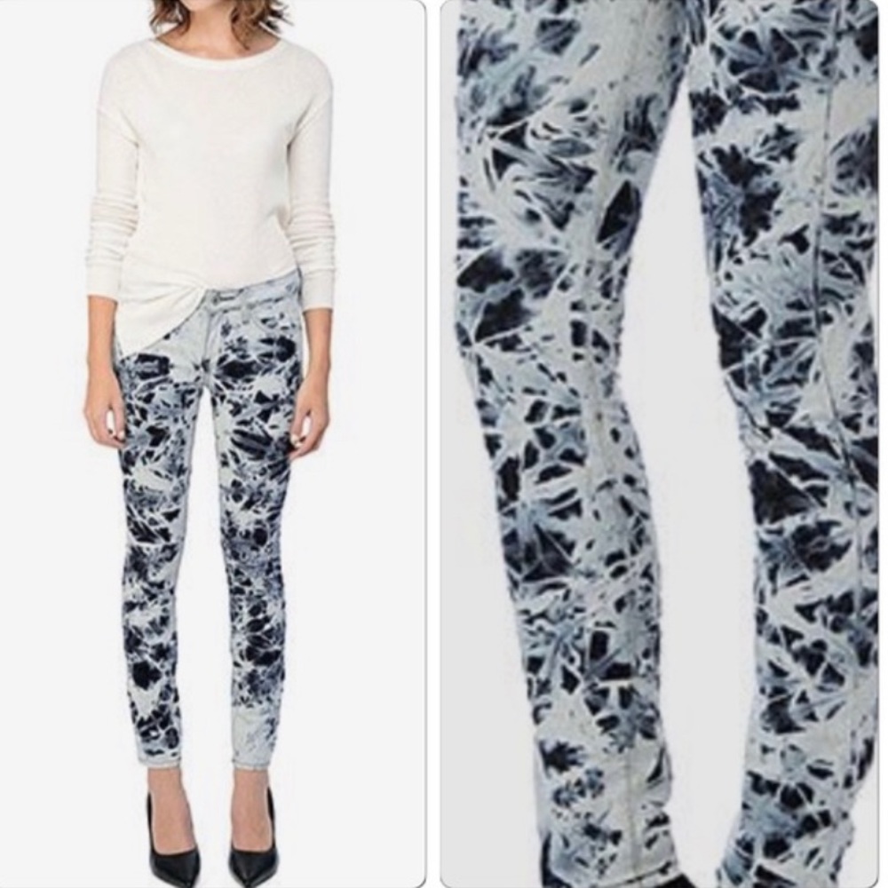 BB Dakota Bleached Marble Skinny Jean‎
